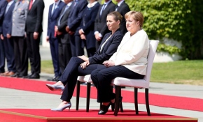 Merkel'in titreme nöbetine özel önlem