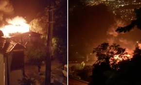 Ordu'da yıldırım isabet eden evde yangın çıktı