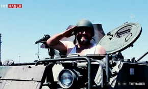 15 Temmuz'da beş dakika içinde tank kullanmayı öğrendi