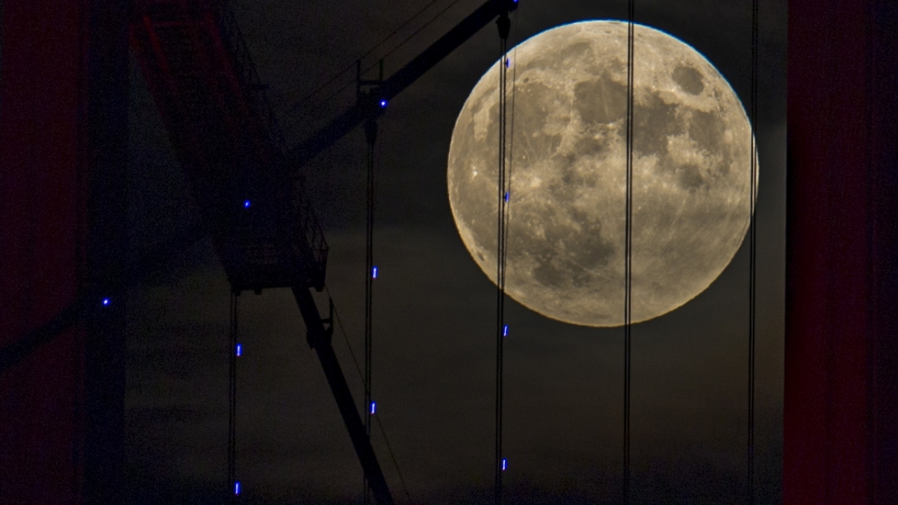 İstanbul`da dolunay