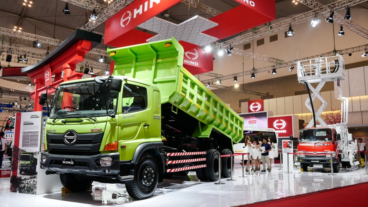 Fuarda, Hino firmasının kamyonu da sergilendi. 