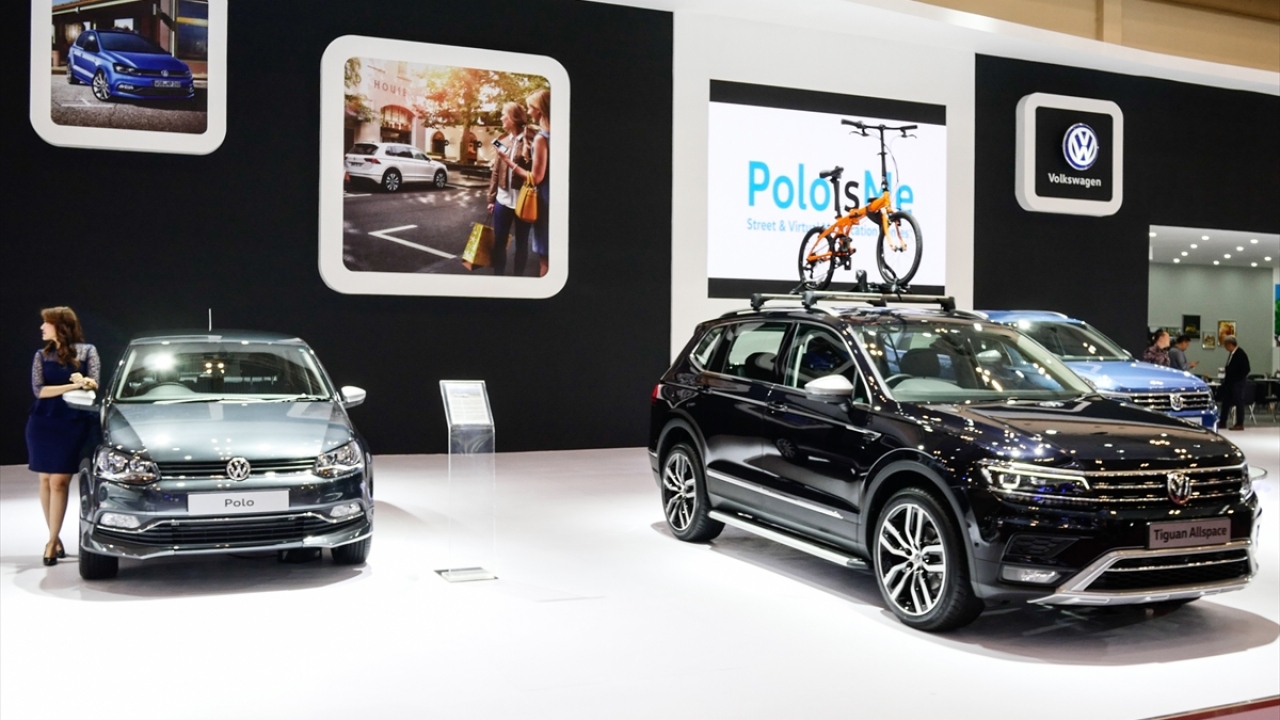 Fuarda, Volkswagen firmasının modelleri de sergilendi. 