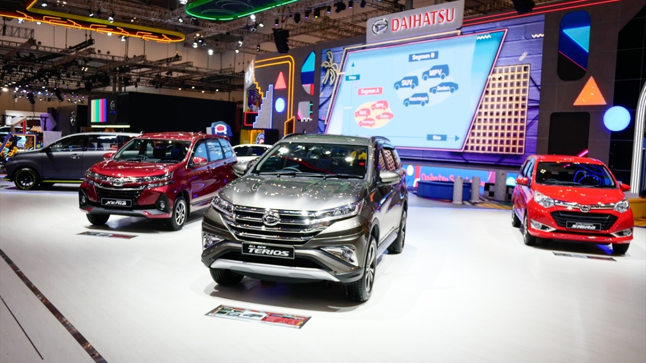 Fuarda, Daihatsu`nun modelleri de sergilendi. 