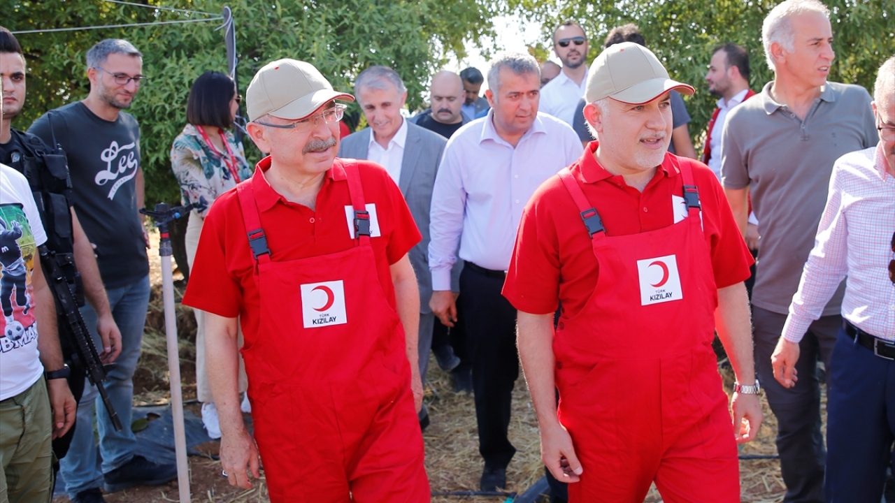 Türk Kızılay Genel Başkanı Kerem Kınık, lavanta hasadı için geldiği Mardin`de beraberindeki heyetle derneğin toplum merkezini ziyaret etti.