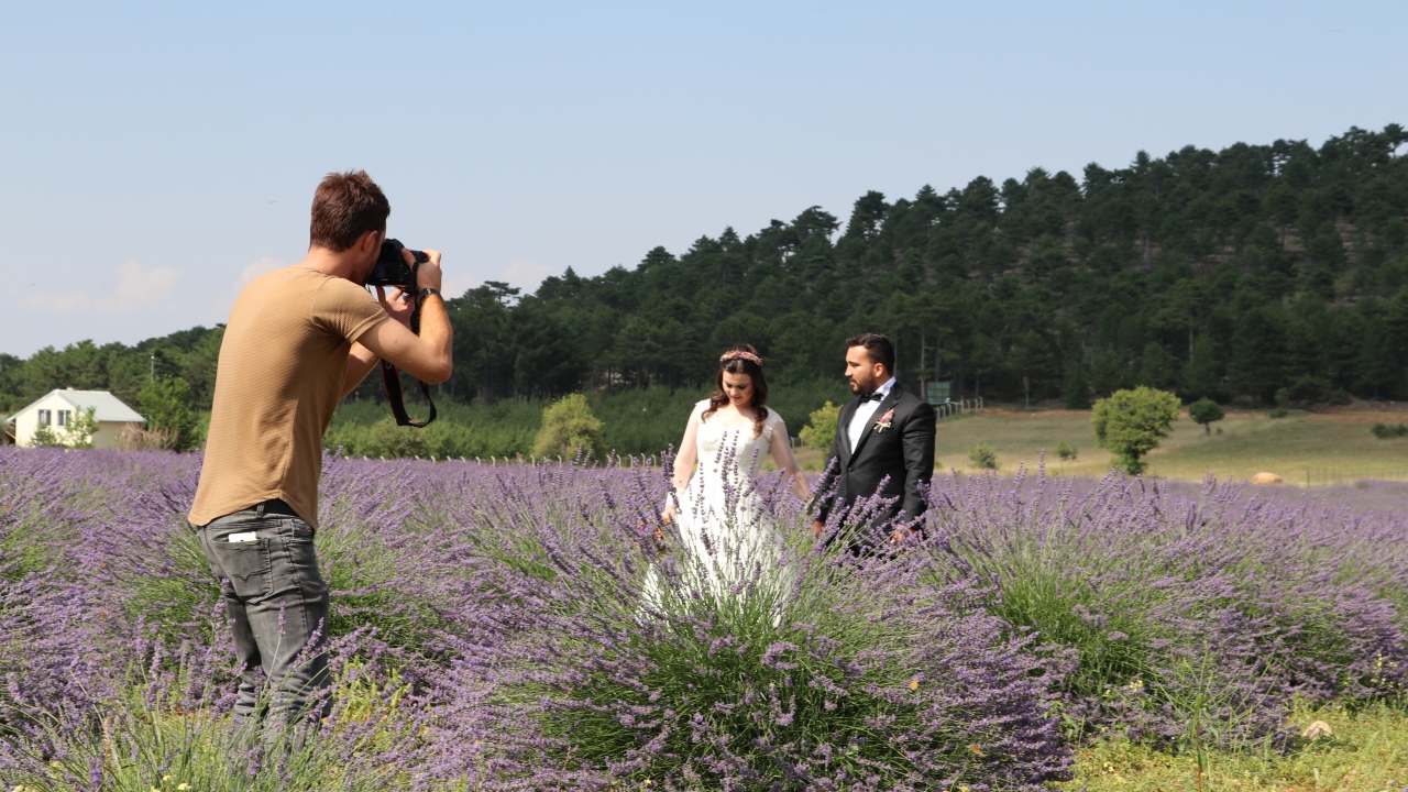 Afyonkarahisar`dan gelen Nil Şanlı da Denizli`de lavanta tarlası olduğunu internetten öğrendiğini belirterek, "Hemen kalktım geldim. Burası harika bir yer" dedi. 