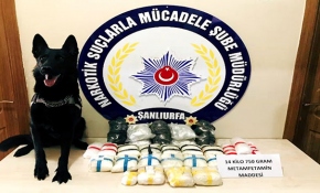 Şanlıurfa’da 4 buçuk milyon liralık uyuşturucu ele geçirildi