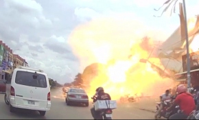 Kamboçya’da 2 tonluk LPG tankı patladı: 13 yaralı