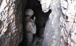 Mağarada teröristlere ait 5 ton yaşam malzemesi bulundu