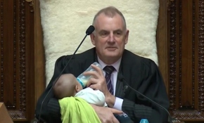 Yeni Zelanda parlamentosuna sürpriz konuk