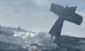 Uçakla Büyük Okyanus'a zorunlu iniş