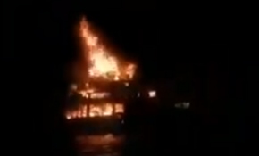 Filipinler'de yolcu vapurunda yangın