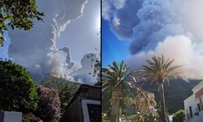 İtalya'daki Stromboli Yanardağı'nda patlama