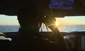 TRT Haber, Sahil Güvenlik ekipleriyle Ege Denizi'nde devriyede