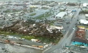 Dorian Kasırgası'nın yarattığı yıkım havadan görüntülendi