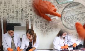 Dolmabahçe Sarayı’nda Japon gazetelerine ait 132 yıllık kupürler bulundu