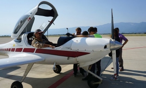 Edremit'te gaziler ve çocuklar gökyüzüyle buluştu