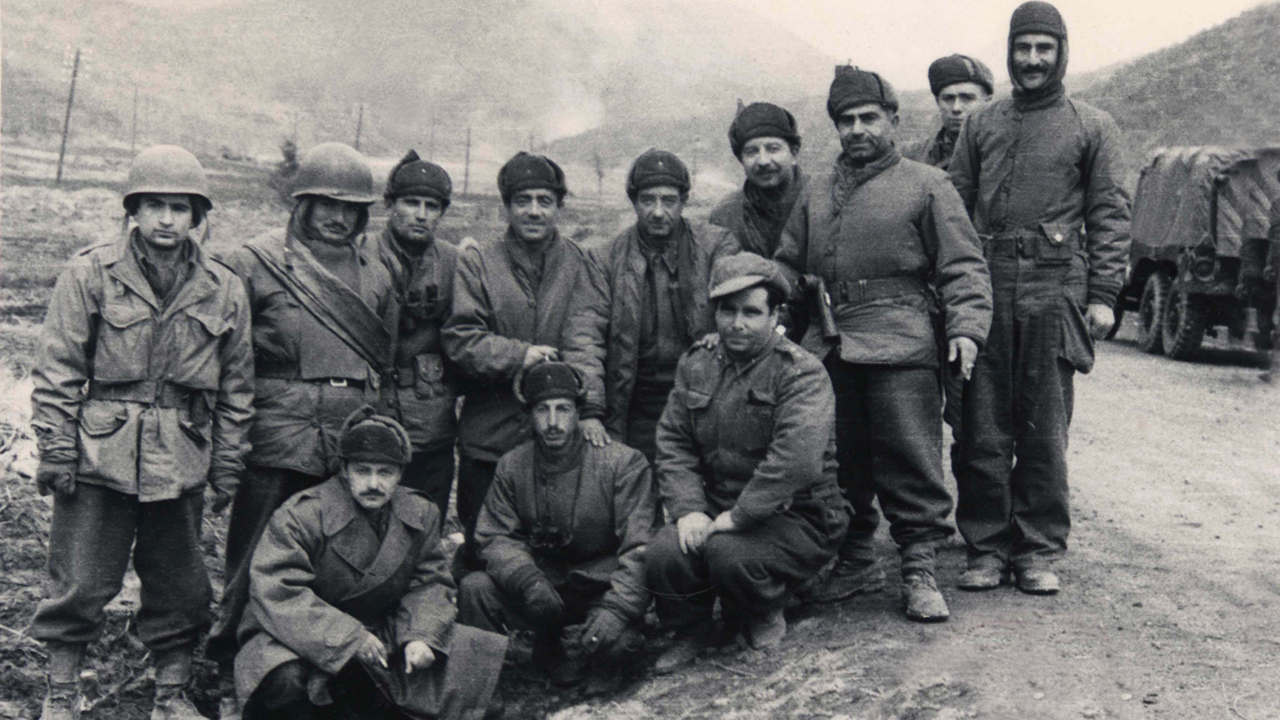 Savaşa katılan Birinci Kore Tugayından bazı subaylar. (Arşiv)