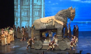 Antalya'da Troya epik operası sahnelendi