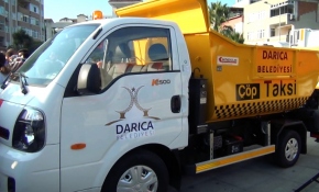 Kocaeli'deki Çöp Taksi 24 saat hizmet veriyor
