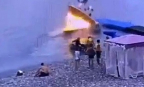 Rusya'da sürat teknesinde patlama