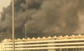 Cidde'de hızlı tren istasyonunda yangın