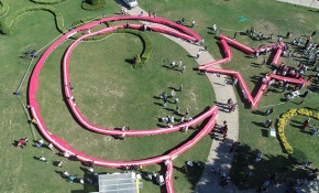 Dünyanın en uzun yaş pastası İzmir'de yapıldı