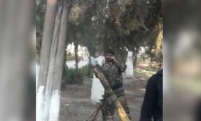 YPG/PKK'lıların sivillere ait parktan yaptığı saldırı kamerada