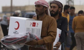 Kızılay'dan Tel Abyad'daki sivillere insani yardım