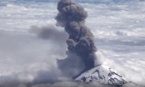 Popocatepetl Yanardağı havadan görüntülendi