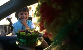 Cam silerken karşılaştıkları çocuğa unutulmaz anlar yaşattılar