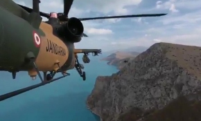 ATAK'ın kuyruk kamerası, Van Gölü'nü görüntüledi