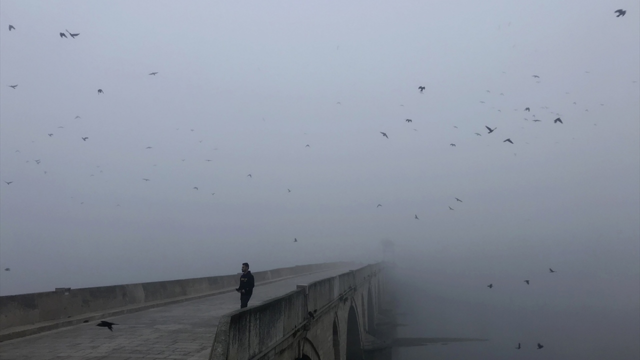 Kapalı havanın hüküm sürdüğü kentte sis ara ara etkili oluyor.