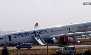 THY'nin uçağı Odessa Havalimanı'nda pist dışına çıktı