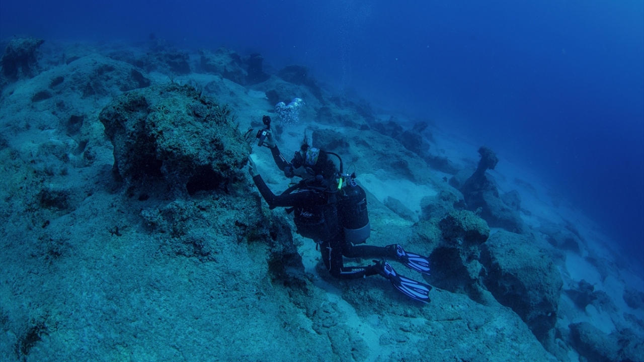 Daha derinde, normal deniz kazaları sonucu oluşmuş batıkların da bu bölgede bulunduğunu ifade eden Draman, bunlardan birinin Kanyon, Dimitri veya Pamuk batığı adıyla bilinen bir Yunan teknesi olduğunu belirtti.