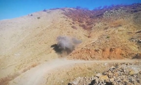 Teröristlere ait ele geçirilen patlayıcılar imha edildi