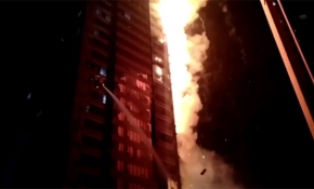 Çin’de 25 katlı apartmanda yangın