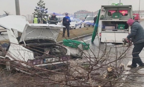Kütahya'daki trafik kazasında acı tesadüf