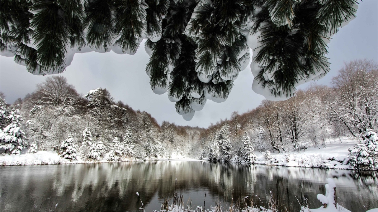 İç Ege`de yer alan ve yüzde 65’i ormanlarla kaplı Domaniç`in dağlarında etkileyici manzaralar oluştu.
