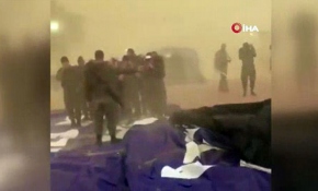 Şiddetli rüzgar İsrail askeri üssünü vurdu