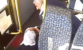 Ani fren yapan otobüsteki yolcu koltuktan fırladı