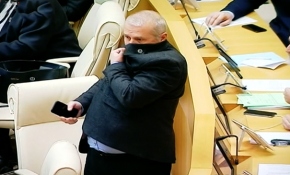 Gürcistan parlamentosunda "kimyasal saldırı" paniği