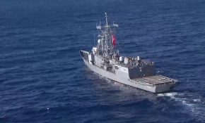 TCG Gökçeada Fırkateyni personeli yılbaşında da görev başında