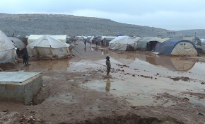 İdlib'de çamura batan hayatlar