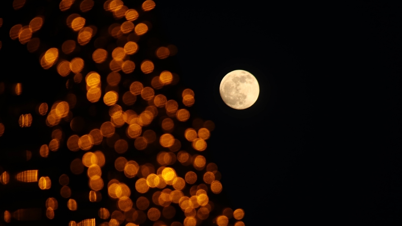 Tekirdağ`da dolunay