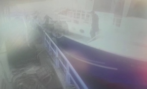 Kilyos açıklarındaki balıkçıların kurtarılma anı kamerada