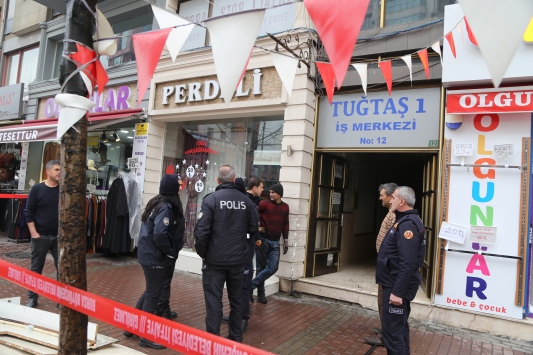 Bursada iş merkezinin kazan dairesinde çıkan yangın hasara neden oldu