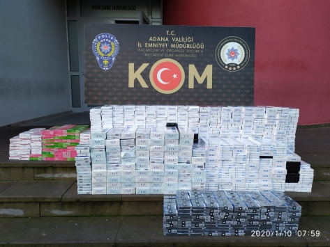 Minibüsün gizli bölmesinden kaçak sigara çıktı