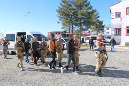 Diyarbakırda terör operasyonunda yakalanan 12 şüpheliden 8i tutuklandı