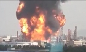 Çin'de korkutan fabrika yangını