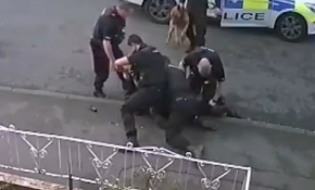 İngiltere'de polisin şüpheliye muamelesi tepki çekti